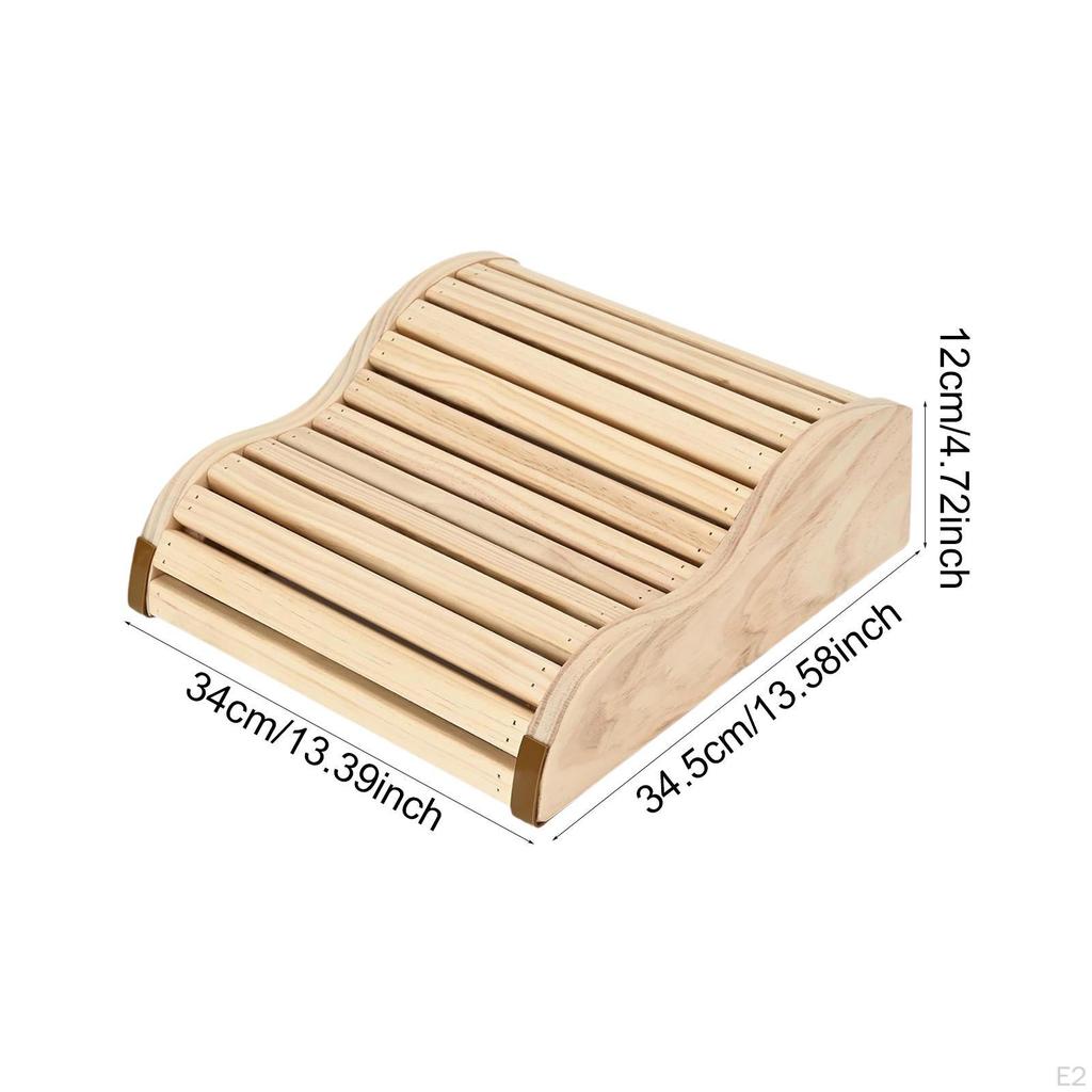 Sauna Headrest Wooden Modern Equipment Ergonomic Portable Accessory Neck Pillow for Women Men Friend
