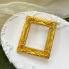 10 Pcs Baroque Style Shape Picture Frames Mini Vintage Gold Picture Frames for DIY Photography Picture Display & Jewelry Decor