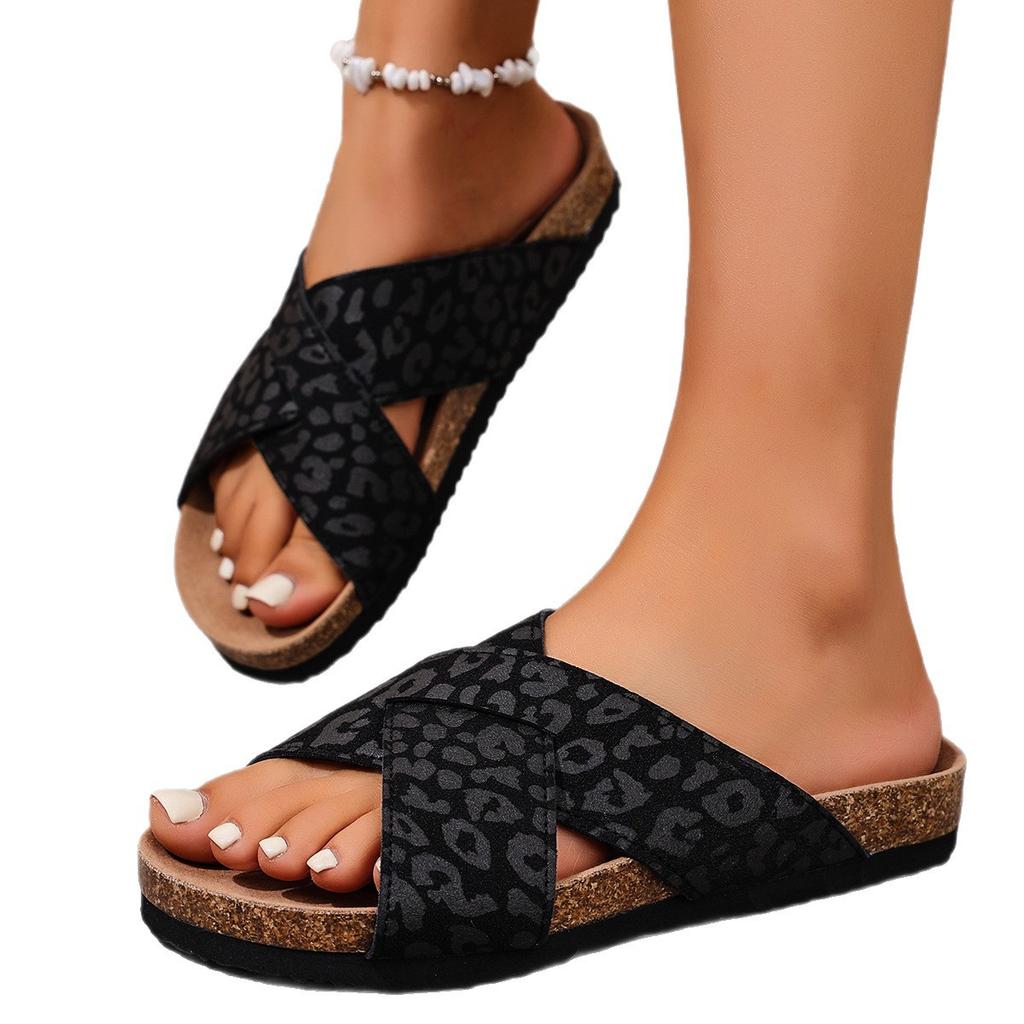 Plus-size Shoes, Slippers, New Wedge Heel, Cross-stitch Slippers, Beach Slippers, Women's Shoes