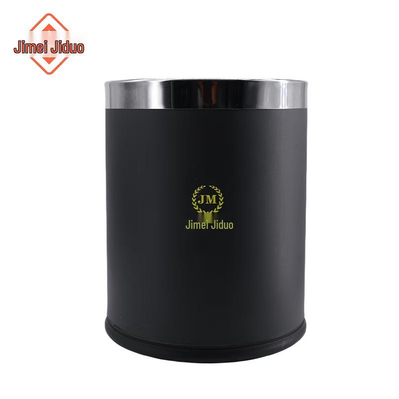 Jimeijiduo Double-Layer Fireproof Plastic Trash Can