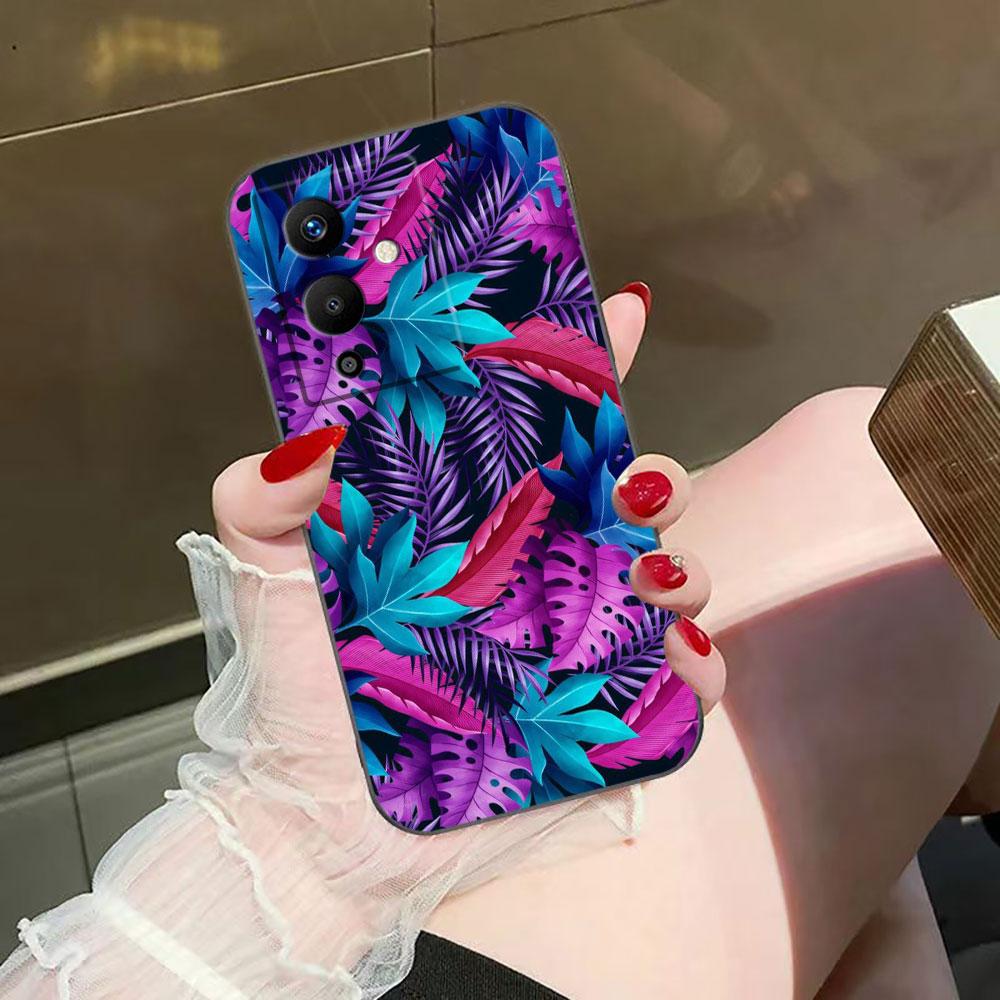 Vintage Banana Leaf Flower Cover Phone Case For Infinix NOTE 7 8 8I 10 11 11S 12 30 40 TECNO POVA NEO 2 4 5 6 Pro Case Funda