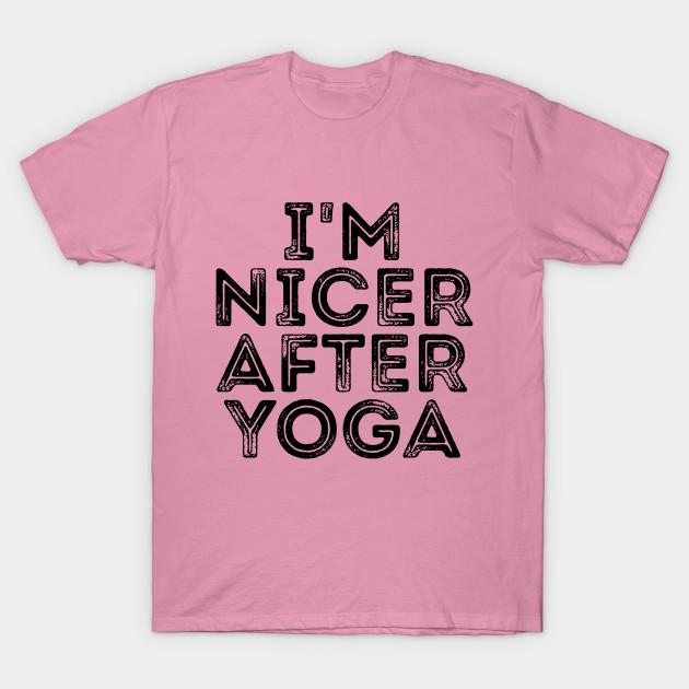 T Shirt Women Im Nicer After Yoga Funny Om Tee Shirt Harajuku Print Kawaii Tshirt Summer Short Sleeve Female T-Shirt Top Tee