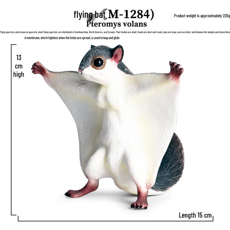 Flying Squirrel Gliding Toy Model – Children s Plastic Animal Ornament