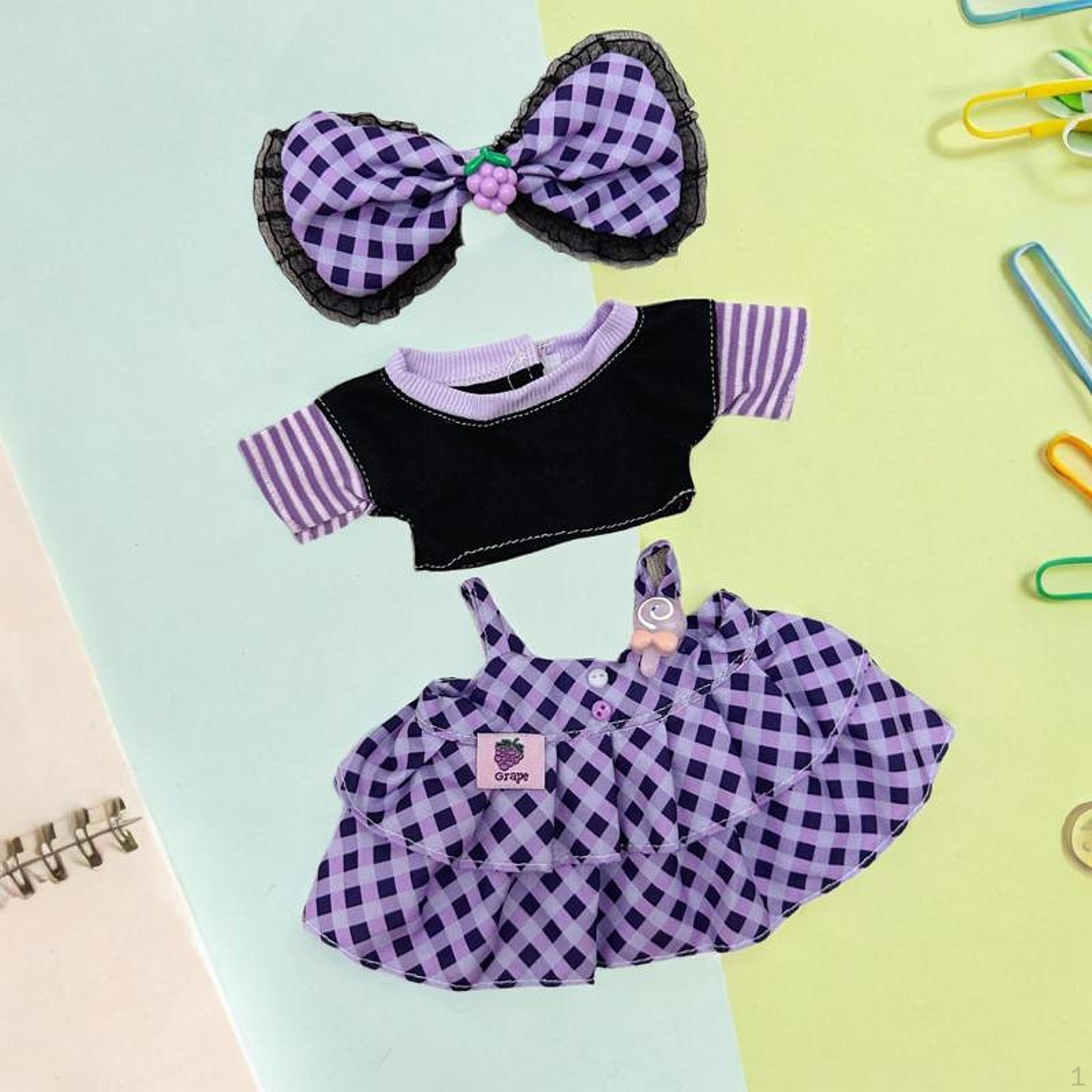 

20 см хлопковая кукольная одежда для плюшевых креативных мягких игрушек животных удобная