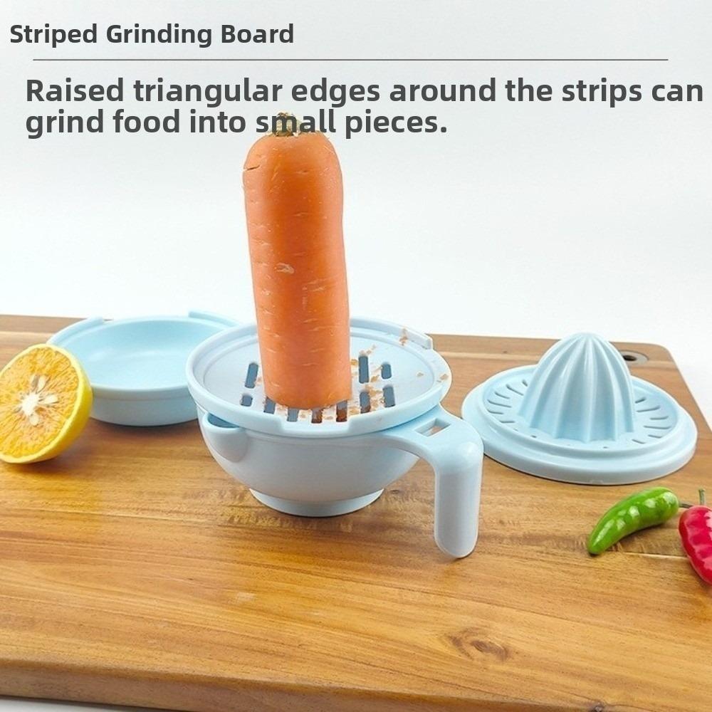 Einfarbige Babynahrungsschale zum Mahlen Handgemachter Gemüsehacker Gemüseverarbeitung