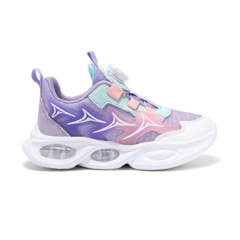 Girls' Breathable Elastic Air Cushion Running Shoes for Kids