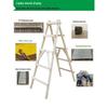 Herringbone Wooden Multi-Functional Step Ladder: Household and Engineering Use
