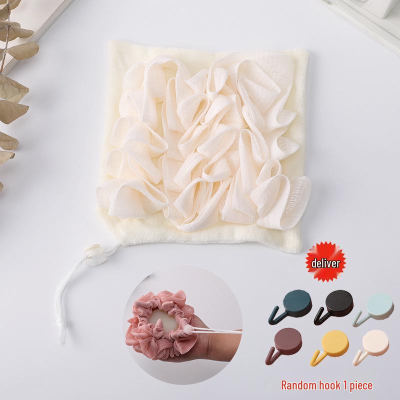 Top-Selling Bath Sponge & Scrubber: Japanese/Korean Foaming Mud Back & Body Flower Glove