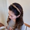 PU Leather Women Headband Simple Cross Twisted Head Hoop Imitation Thin Hair Hoop Non-slip Hairbands With Teeth Hair Accessories