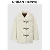 UR 2025 Autumn Women's Retro Plush Toggle Coat