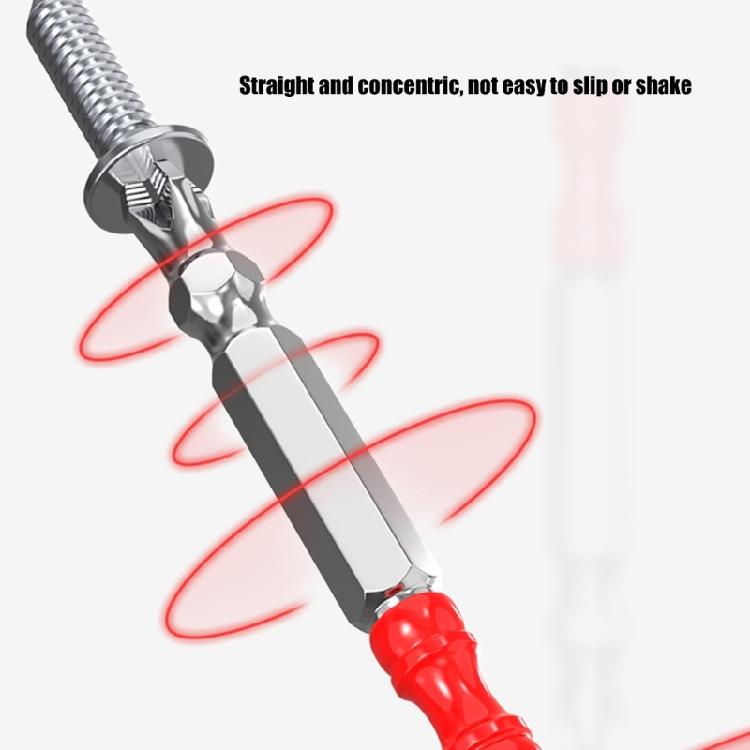 Slotted Bit for Electricians, Slotted Crossed Head Screwdriver Bit Set for Electrician Nonslip Screwdriver Bit