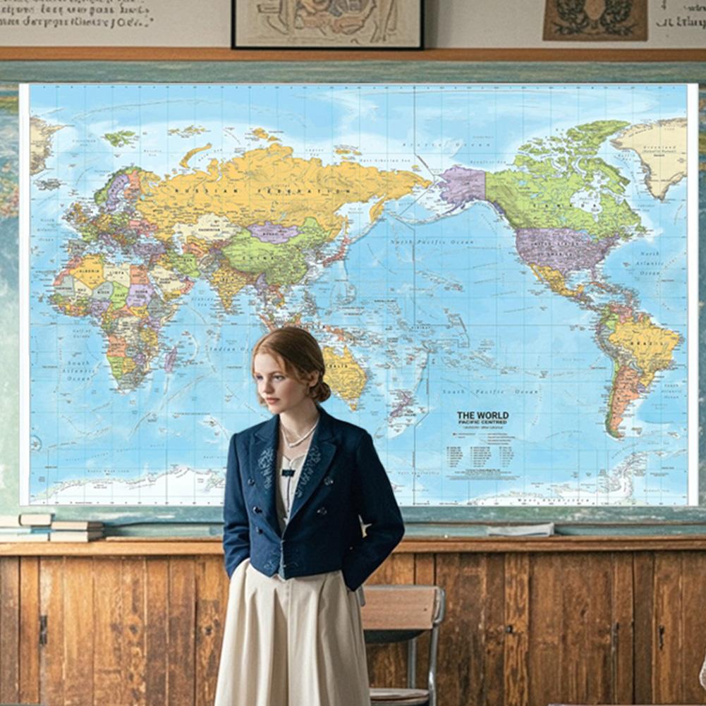 Engelsk karta -Världskarta-Politisk fördelning-2012,Konstposter,Inomhus/Utomhus,Pedagogisk Geografi Dekor,Lärande Undervisningsmaterial,Reseförnödenheter