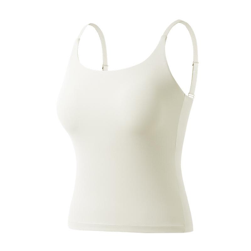 Popular seamless beauty back sling vest women's inner with chest pad summer thin one-piece no-wear bra
