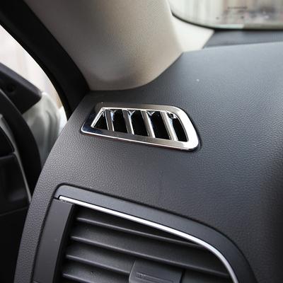 Autocollant de Protection de ventilation avant intérieur de voiture, 2 STYLES, pour Renault Koleos, pour Samsung QM6 2016 2017 2018, accessoires