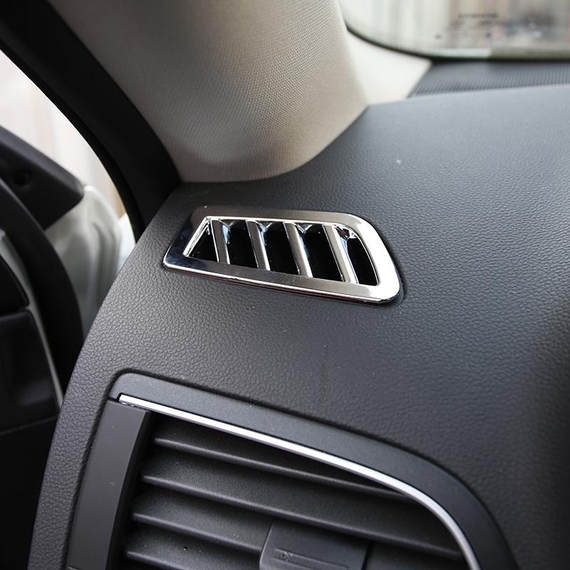 

2 СТИЛІ Наклейка на накладку для захисту переднього вентиляційного отвору салону автомобіля для Renault Koleos для аксесуарів Samsung QM6 2016 2017 2018 Electroplate