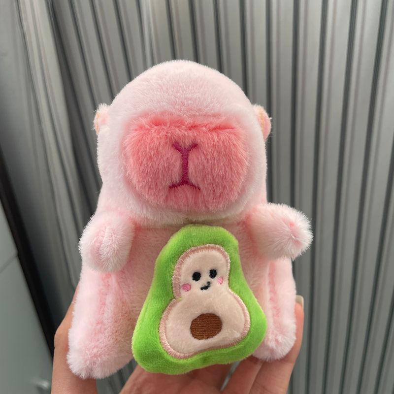 Capybara Plush Keychain Figure Water Otter Stuffed Animal Pp Cotton Child Gift