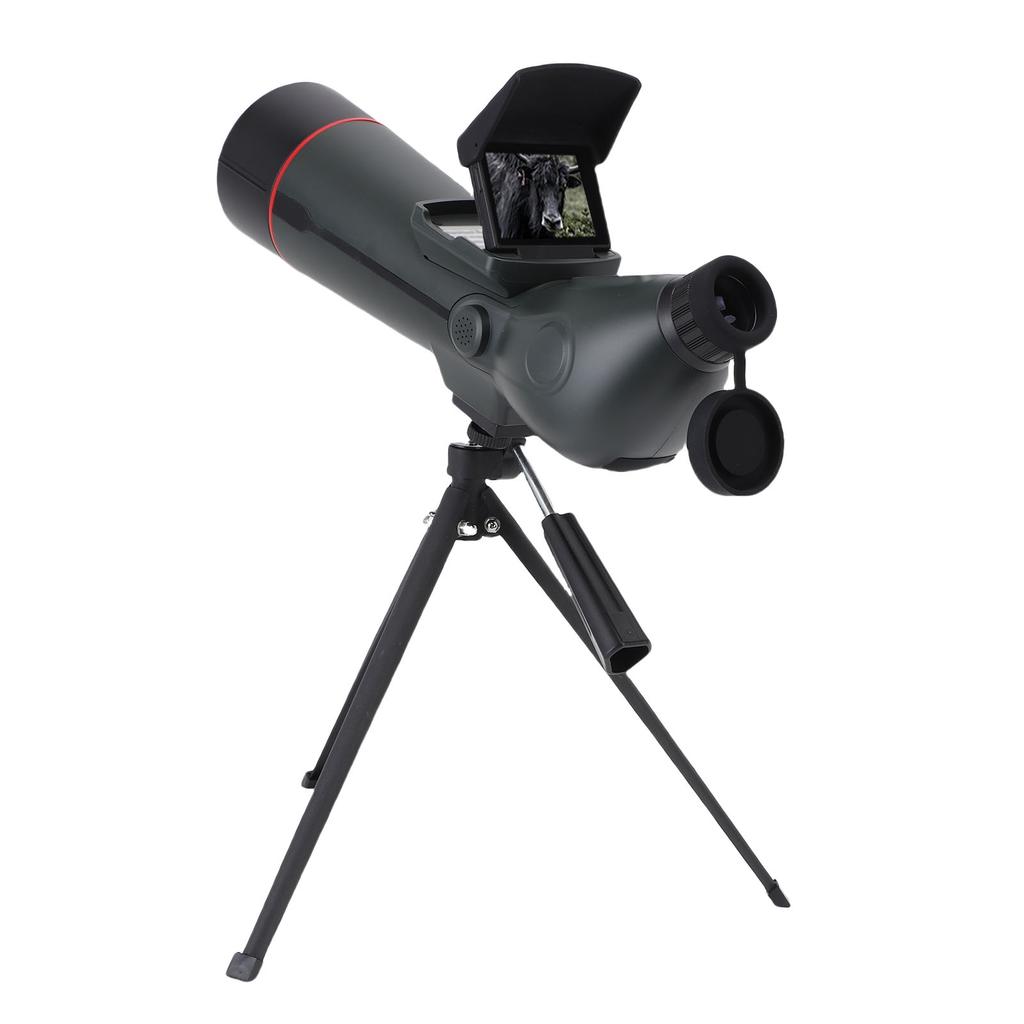 Spotting Scope with Tripod 4K Spotter Scope 18x Digital Zoom Dual Screen 4500mAh Battery for Bird Watching Wildlife