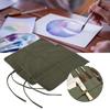 2Pcs Canvas Paint Brush Holder Gouache Oil Pen Storage Bag Roll Pen Case Artist Painting Sketch