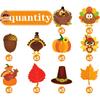 Joy Bang Thanksgiving Bulletin Board Decorations, 50 Pcs Autumn Fall Cutouts Pumpkin Leaves Turkey Cutouts Thanksgiving Decorations Decor for Home