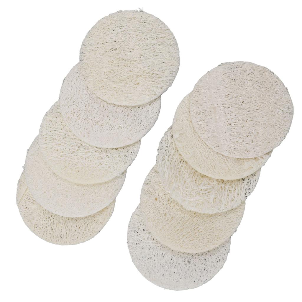 10 buc burete de bucătărie din lufă moale, absorbant, reutilizabil, 6x6cm