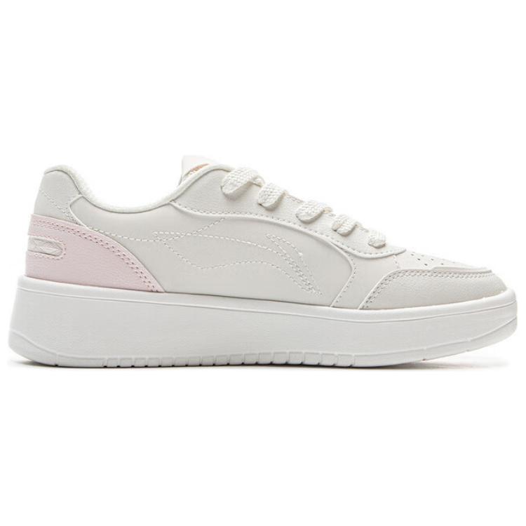 Li Ning Yuan Bao Pure Classic Fashion Versatile Youthful White Sneakers Women Sneakers Pink AGCV148-1