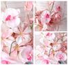 Individuell gefertigtes weißes europäisches florales Tafelaufsatz für Hochzeiten