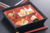 Wakaizumi ABS Shokado Bento Box Heat 4 Vermilion and Black Lacquerware, 7.5-inch Izumi-ju (Super Resistant, Compartments, Finish) C-3-44 C-3-47