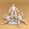 Multiple Joints Figure Dolls 3in 4in Height Mini Body Parts Muscle Body Doll  for Doll Customized
