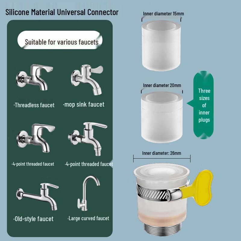 KEGOO Faucet Extension Hose with Anti-Splash Aerator