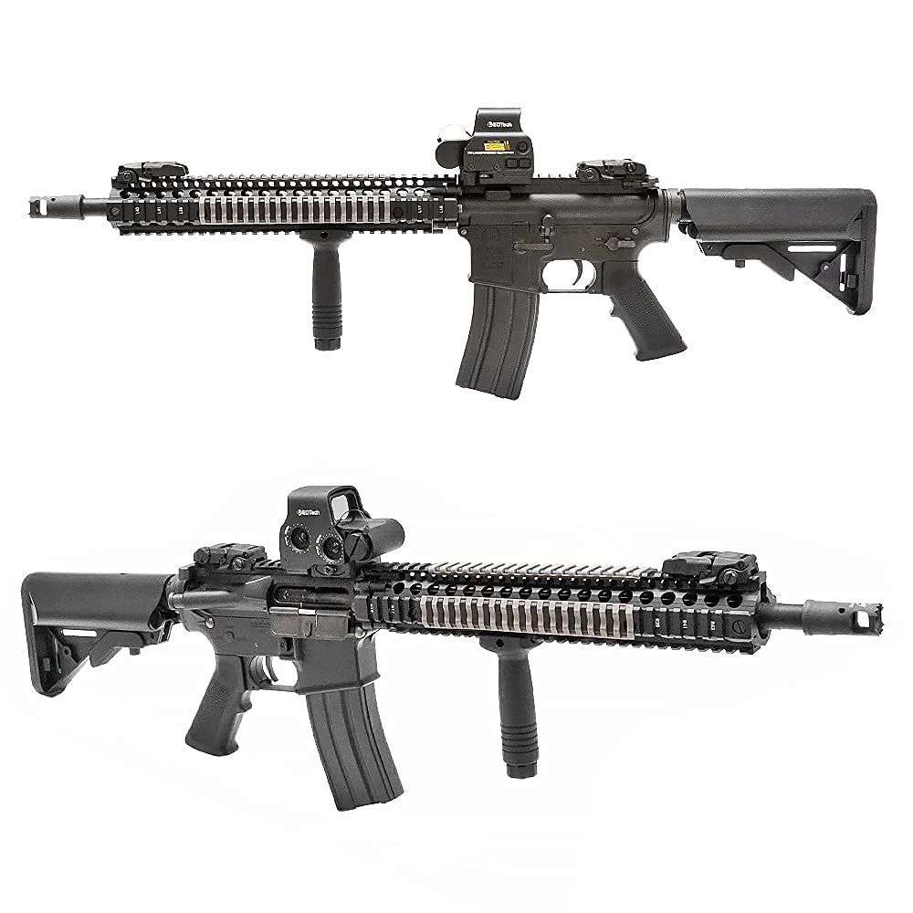 Ryohin Buhin 20mm Rail Compatible Foregrip Vertical Grip, Knight's Armament Type KAC Replica, Resin, Black