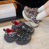 [Fanfna] Dad Shoes Girl 2025 Autumn New Straps Rhinestone Versatile Sports Height Increase Fashion Casual Shoes