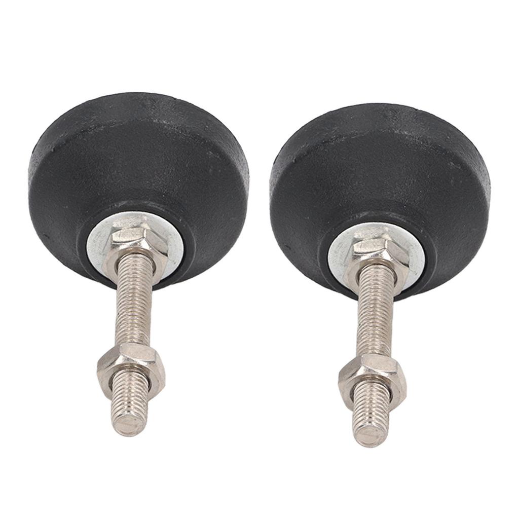 2PCS Furniture Glide Swivel Leveling Mounts Adjustable Table Chair Leg Leveling Pads D50xM8x50