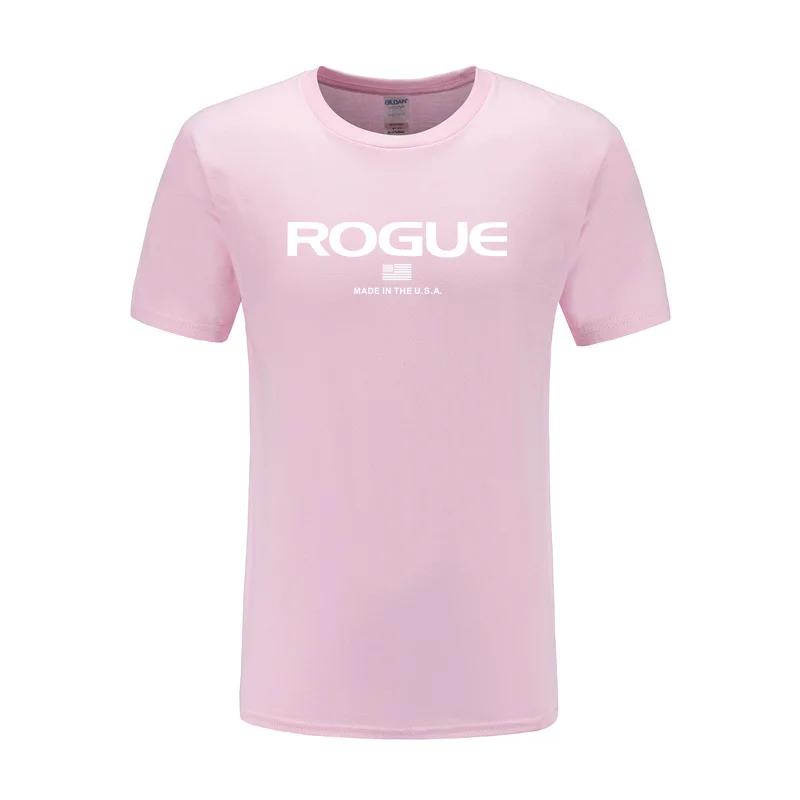 Rogue Fitness Custom Print T-Shirt for Casual Crew Neck Short-Sleeve Fashion Summer T-Shirts Tops Regular and Oversize Te