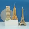 3D Paper Card World Famous Architectural Models Puzzle Handmade DIY Assembly Developmental Toys for Boys Gift