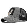 Animal Baseball Embroidered Cap Wolf Pattern Mesh Cap In A Variety Colors Of