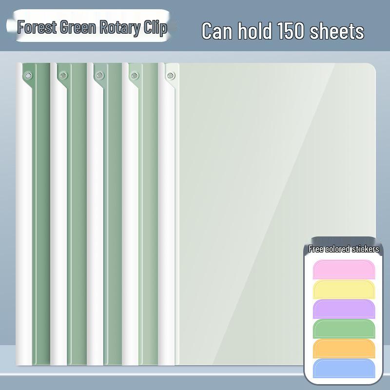 Thickened A4 Binder Clip for Elementary Students - Test Paper and Book Organizer