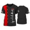 Modische Koch Grafik T-Shirts für Herren Sommer Lässig Kurzarm Benutzerdefinierter Name 3D Gedruckte T-Shirts Locker Atmungsaktive Pullover T-Shirts