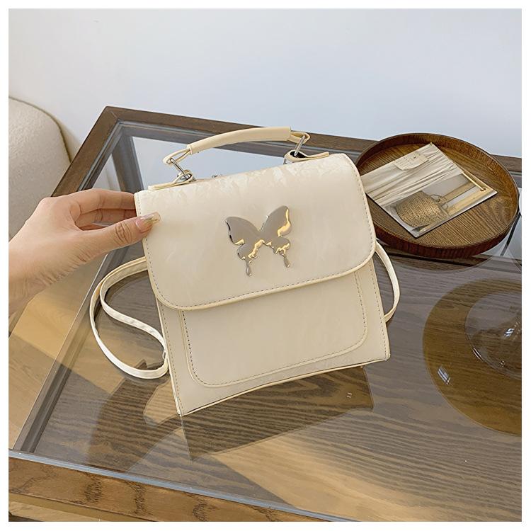 

Корейская версия нишевый дизайн модная сумка женская новая простая повседневная сумка-рюкзак текстура тренд небольшой рюкзак женский белый