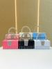 Silk Clutch Bag With Glittering Rhinestones For Evening Party And Wedding Use