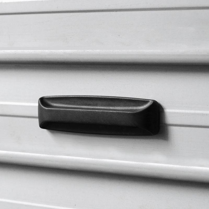 Black Adhesive Pull Handle for Windows, Cabinets, Drawers & Refrigerators - Punch-Free Plastic Design