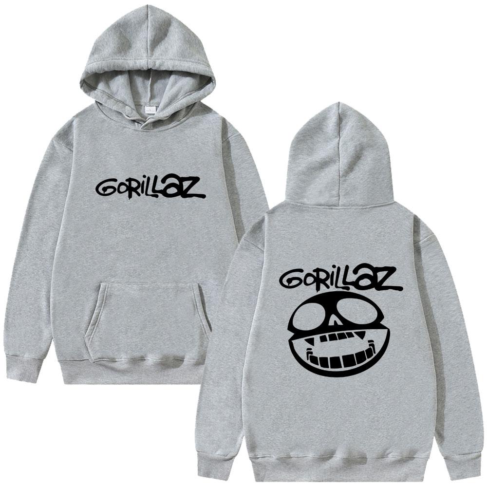 Najlepszy Słynny Zespół Rockowy Gorillaz Bluza z Kapturem Graficzna Unisex Vintage Casual Bluzy z Kapturem Męskie Moda Oversize Streetwear