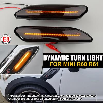 Luz Indicadora de Pisca LED Dinâmico para Carro Luz de Sinalização Sequencial Luz Marcadora Lateral para Mini R60 Countryman R61 Paceman 2016 2017