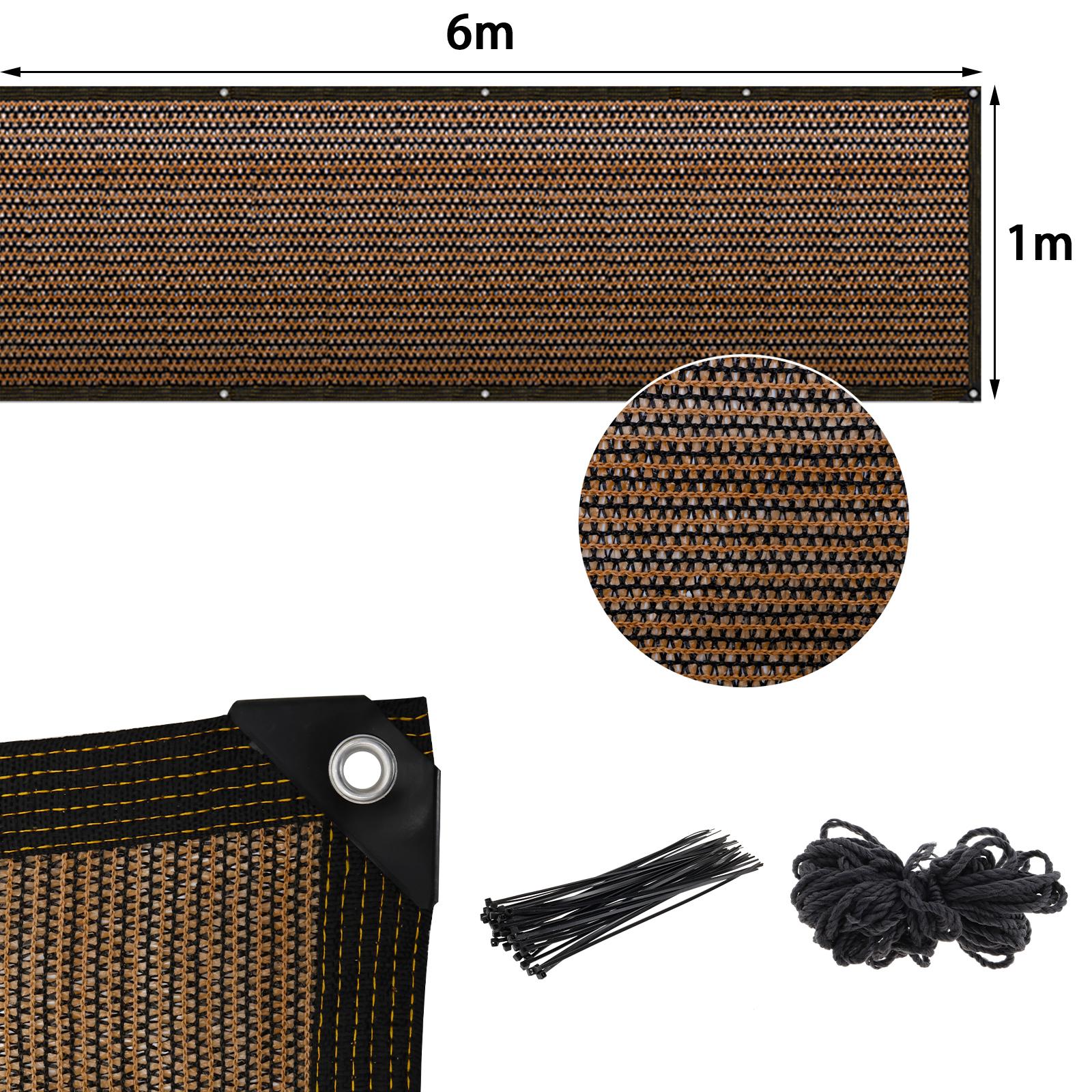 

Balcony Sunshade Net Privacy Fence Screen Outdoors Anti-UV Panels Mesh Cover Effective Shading Shade Swimming Pool Net Cover