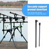 Hot Sale Fishing Bank Stick Delicate Texture Carp Fishing Bank Stick Adjustable Bankstick Bite Alarm Extension Rod Black 1-5PCS