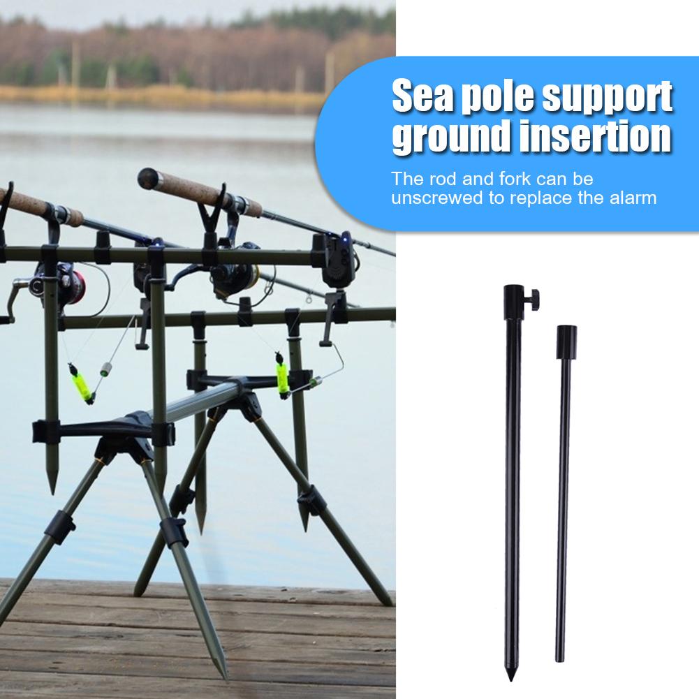Hot Sale Fishing Bank Stick Delicate Texture Carp Fishing Bank Stick Adjustable Bankstick Bite Alarm Extension Rod Black 1-5PCS