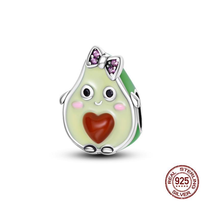 Authentic 100 Copper Avocado Cherry Beaded Strawberry Charm Bead Charms Compatible With Authentic Do It Yourself Bracelets Jewellery Making Womens G