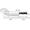 Shibazi Cleaver Knife Stainless Steel Serrated Frozen Food Meat Bread Steak Vegetable Barbecue Slicing Multifuntional Chef Knife