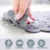 Non-Slip Pebble Bathtub Mat Machine Washable Eco PVC Bathroom Mat With Drain Holes Suction Cups Deep Foot Massage Shower Mat