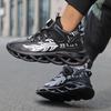 Autumn high-top new rotating buckle men's shoes versatile men's casual running shock absorption sports heightening air cushion dad shoes