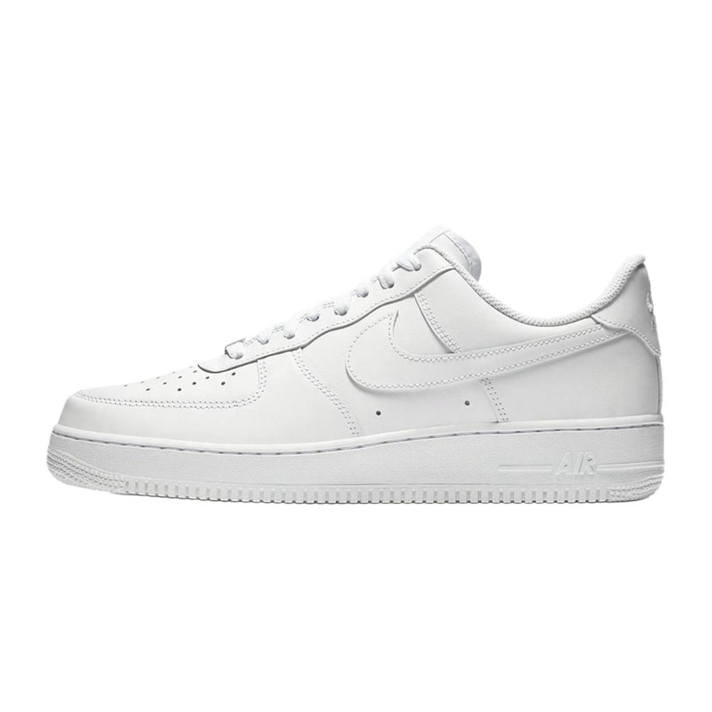 Nike Air Force 1 Slip Resistant Abrasion Resistant Low Top Skateboard Shoes Unisex White Brown CW2288-111(Team963-)